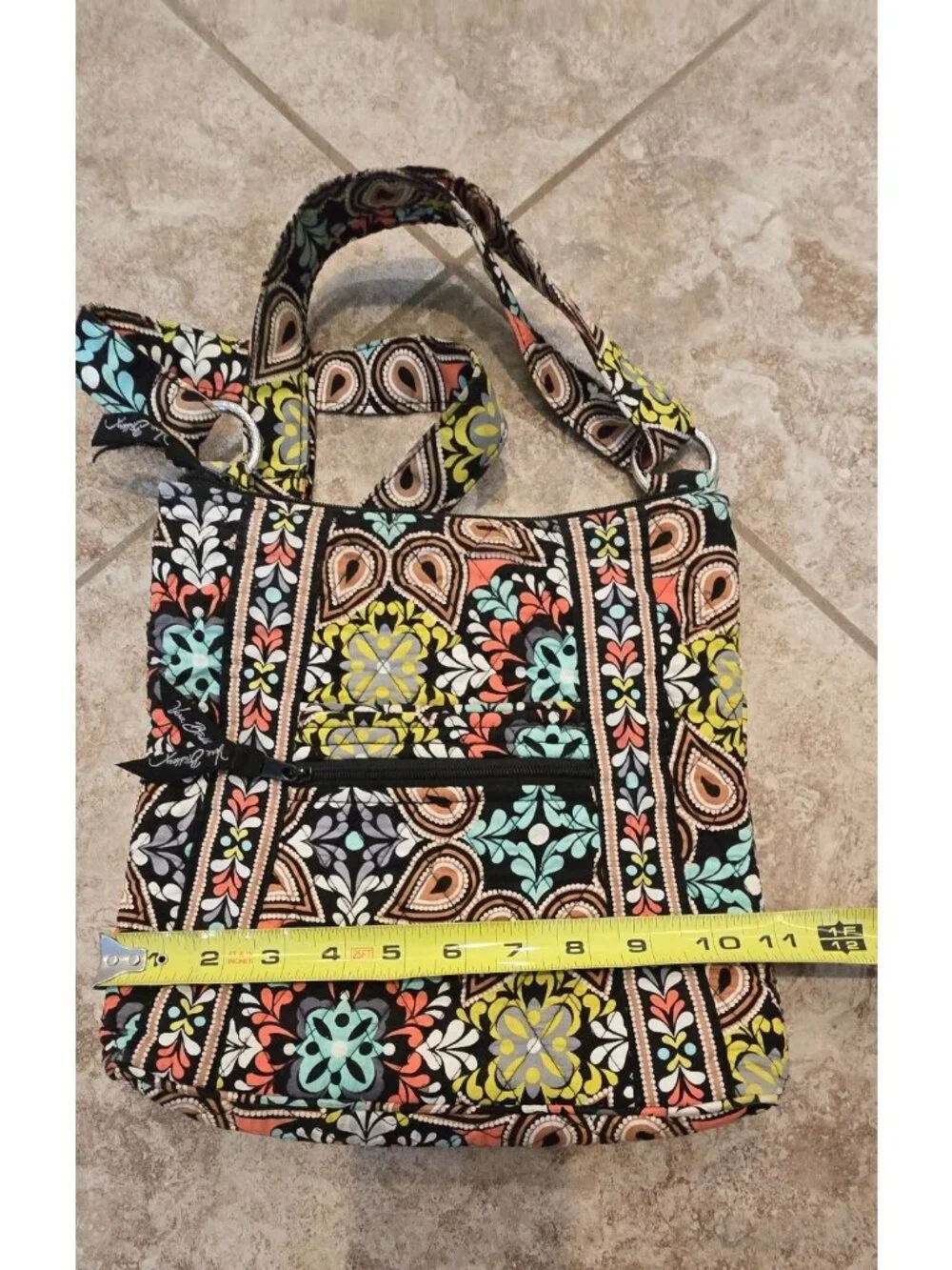 Vera Bradley SIERRA Floral Quilted Crossbody Bag Adjustable Strap - Picture 13 of 15